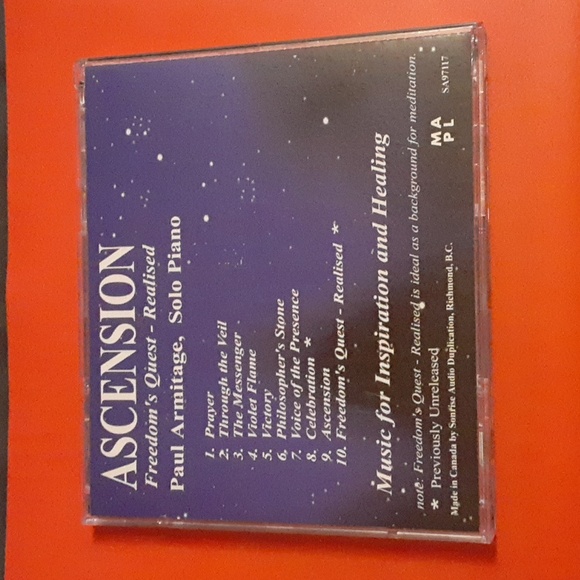 Paul Armitage Ascension CD Solo Piano - Picture 3 of 4